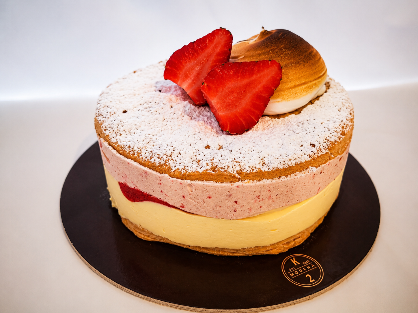 Torta fragola e crema